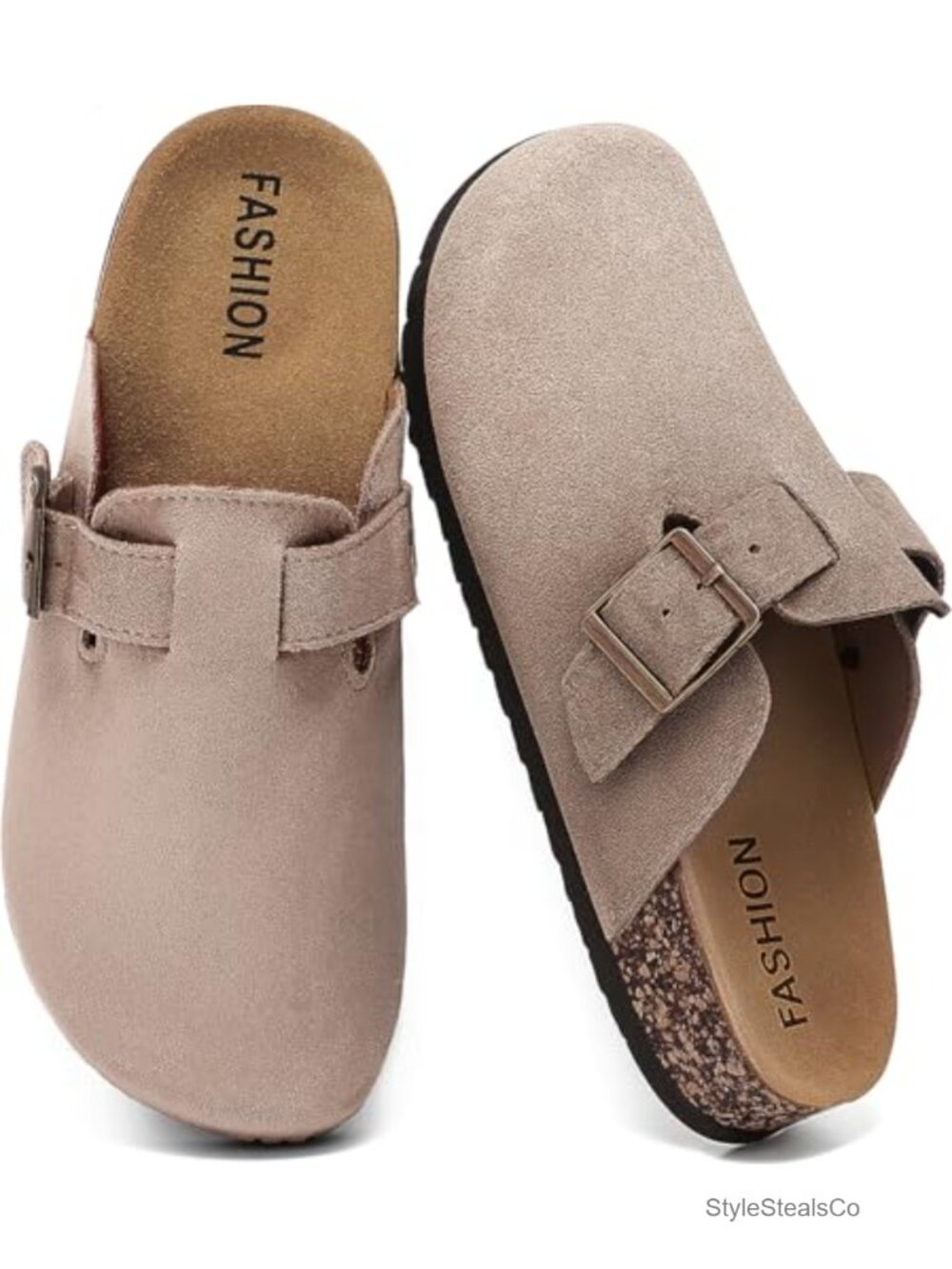 Suede Clogs | Leather Mules & Cork Footbed Potato Shoes